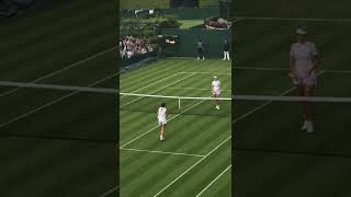 C. Burel vs K. Boulter Wimbledon women's singles match point 28/06/2022