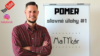 POMER | slovné úlohy #1