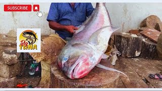 50 KG HUGE Monster Size trevally fish cutting 🐠🔪😱🐠Amazing Speed Fish Cutting Skills😱🔪 🐠🐟