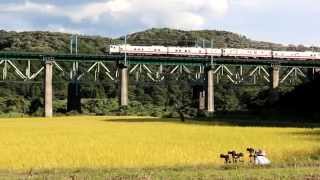 東北本線 黒川橋りょう Ｅ４９１＋マヤ５０ 下り 2014.09.18