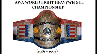 AWA World Light Heavyweight Championship History