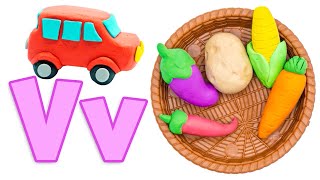 Phonics - The Letter "V" | Learn the Alphabet | Pocket Preschool