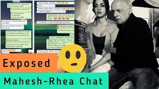 Mahesh & Rhea Chakraborty's WhatsApp chats exposed | Why Rhea Left Sushant Singh Rajput