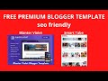 Best Free Premium Blogger Template - SEO Friendly