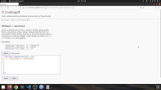 String 2 repeatFront Javascript solution