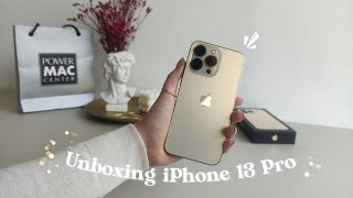 Unboxing iPhone 13 Pro Gold | Set Up, First Things to Do + Accessories [2022] ✨ Aesthetic
