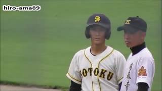 蓼 慎一 選手（崇徳）  【同点タイムリー打ったよ】　20190821