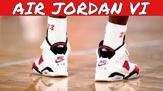 Michael Jordan Wearing The Air Jordan 6 CARMINE! (Raw Highlights)