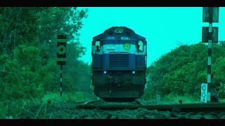 Monsoon Railway | ICF Pothigai Express | Face to Face with Erode WDM3D twins!!