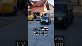 FREE EV Conversion Installation #ev #evconversion #tesla #classiccars #rimac