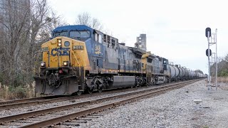 Railfanning in Selma, NC: CSX A-line \u0026 NS NC-line - ft. Peak Season Intermodals - 12/17/2022