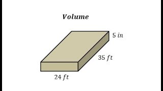 Determine Volume in Cubic Feet and Convert to Cubic Yards (Topsoil App)