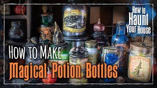 Making Potion Bottles for Halloween