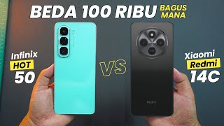 DUH XIAOMI DI KACANGIN..?!! Infinix HOT 50 vs Redmi 14C COMPARE LENGKAP