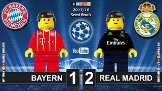 Bayern vs Real Madrid 1-2 • Semi-finals Champions League 2018 (25/04) Goals Highlights Lego Football