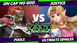 Xanadu Homecoming - Justice (Zelda) Vs. On Cap No God (Mewtwo, Ganondorf) Smash Ultimate - SSBU