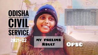 ||OCS 2021 Prelims result out || My Prelims result || OCS Aspirant || Pursuing Dream || OPSC ||