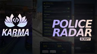 Fivem - Karma Developments Police Radar Inspired on ProdigyRP [QBCore/ESX/Standalone]