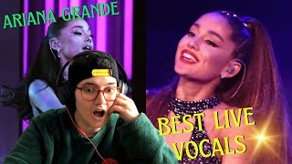 BLOWN AWAY BY ARIANA GRANDE! First time reaction to Ariana Grande Best Live Vocals ALEX REACTS