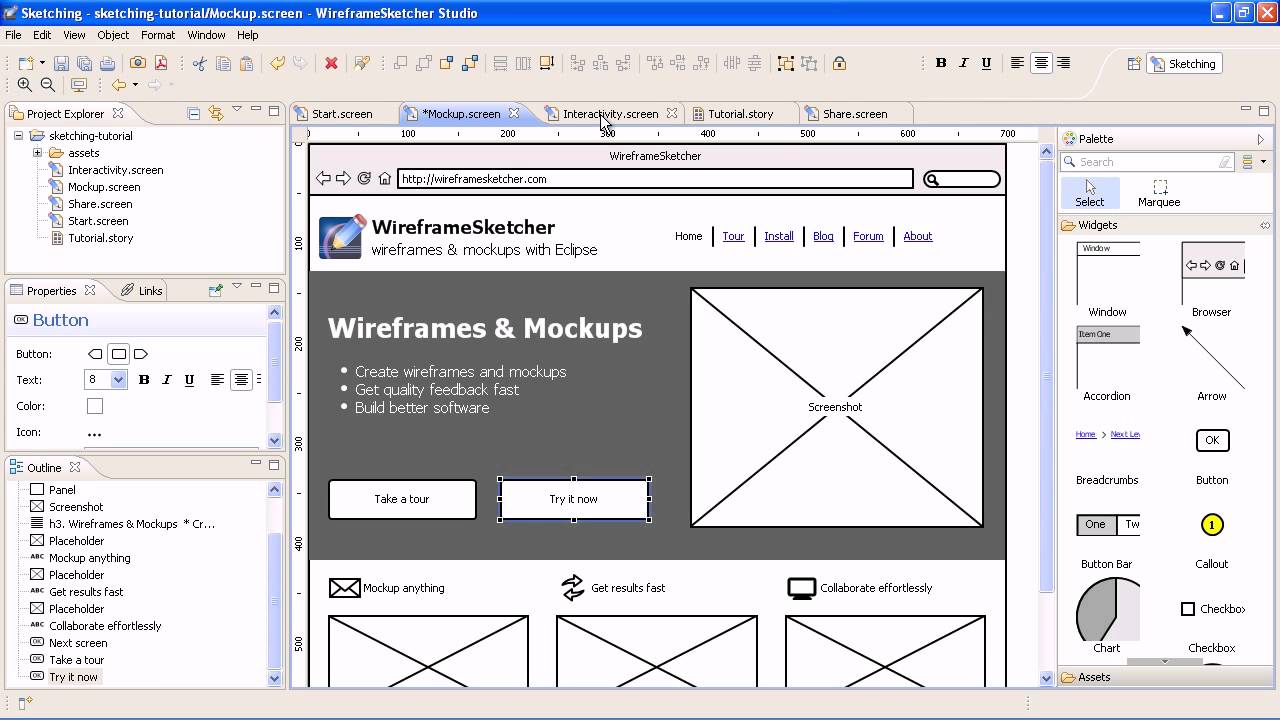 Wireframesketcher Presentation Old Version Youtube