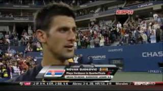 Novak Djokovic vs John McEnroe US Open 2009
