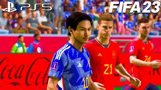 FIFA 23 PS5 | 日本 vs スペイン | カタール・ワールドカップ | 4K |【AI vs AI】
