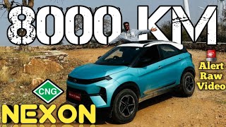 2025 Tata Nexon CNG 8000 KM Review in depth long term Review with all the Pros and Cons in CNG Nexon