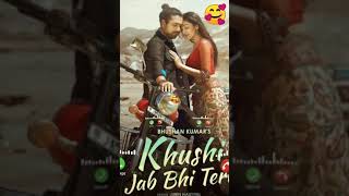 khushi jab bhi teri ringtone🎶🎵🎸🎶/new song ringtone jubin notiyal new song ringtone#ringtone#