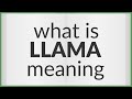 Llama | meaning of Llama