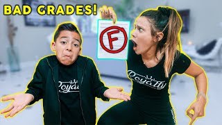 TELLING MY MOM I GOT BAD GRADES! *BAD REACTION* | The Royalty Family