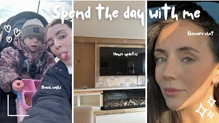 A DAY AT HOME | HOUSE UPDATES, SKINCARE CHAT \u0026 BEACH WALKS