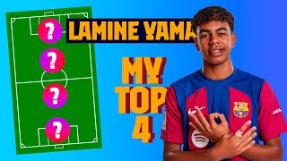 LAMINE YAMAL | MY TOP 4 (LEGENDS) | FC Barcelona