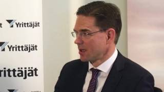 Jyrki Katainen Suomen Yrittäjien vieraana