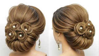 Bridal Updo Tutorial. Wedding Prom Hairstyles For Long Hair