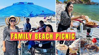 🏖️  எனக்கு பிடிச்ச Spot-ல் குடும்பத்துடன் | Family Beach Picnic | Cooking | Outdoor |USA Tamil VLOG