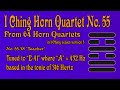 Richard #Burdick's #Horn #Quartet No. 55, Op. 302 No. 55 tuned to 316 Hertz @ArrangeMe