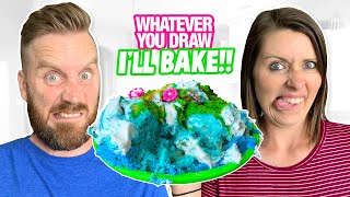 Whatever You Draw I'll BAKE!!! (Cooking Challenge!) / K-City Family