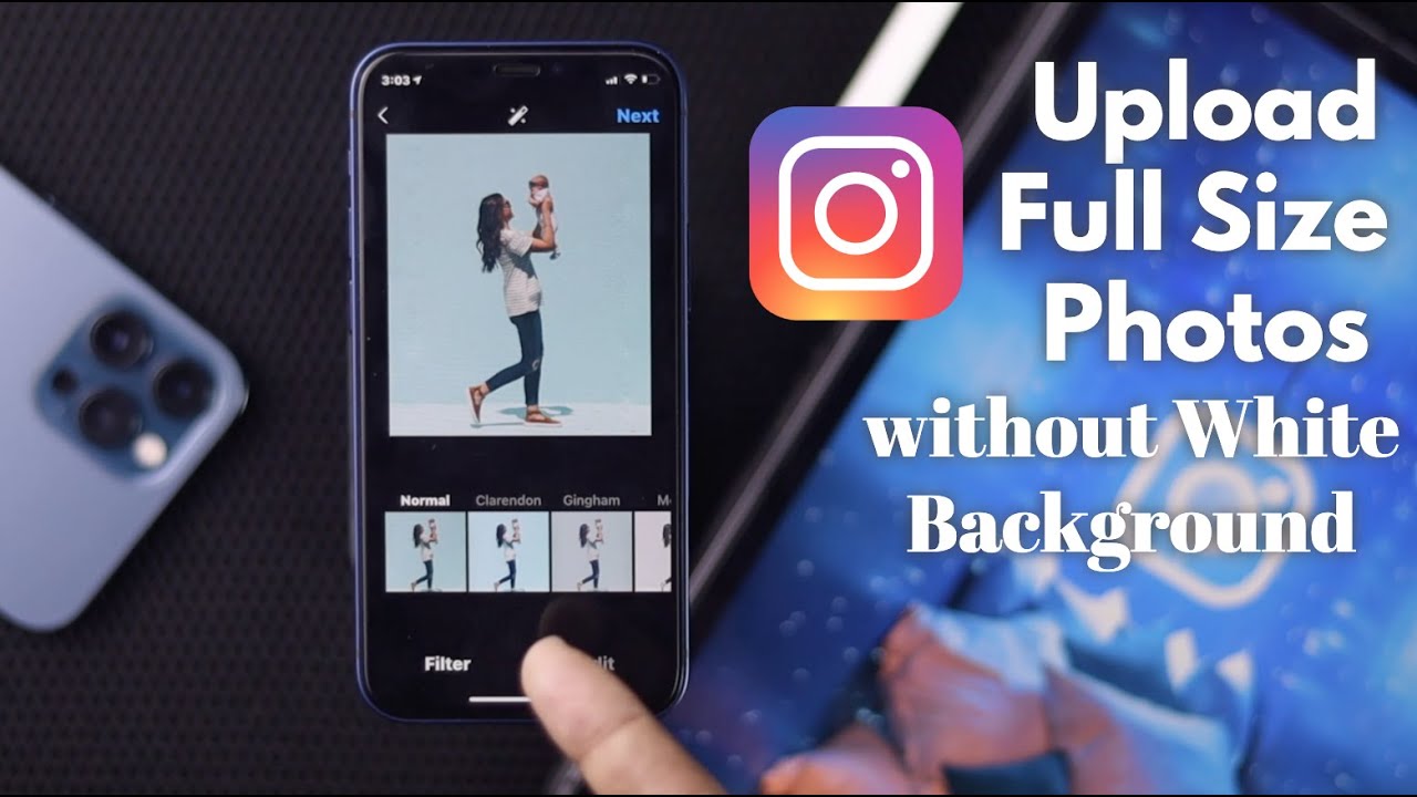 How To Upload Full Photo On Instagram [Without Cropping] - YouTube