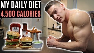 My Daily Diet | 4,500 Calories | IIFYM Full Day of Eating