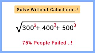 Square Root Simplification Question | Maths Olympiad | No Calculator Allowed