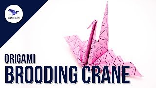 How to make a brooding paper crane - Origami Tutorial