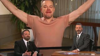 Matt Damon Makes SURPRISE Appearance on Jimmy Kimmel Live! Amid Feud