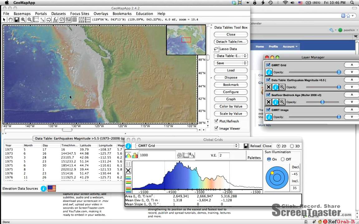 How To Use GeoMapApp (For TESC227) - YouTube