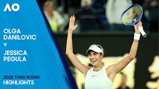 Olga Danilovic v Jessica Pegula Highlights | Australian Open 2025 Third Round