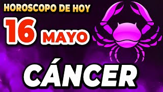 🌠𝐄𝐋 𝐔𝐍𝐈𝐕𝐄𝐑𝐒𝐎 𝐂𝐎𝐍𝐒𝐏𝐈𝐑𝐀 𝐀 𝐓𝐔 𝐅𝐀𝐕𝐎𝐑💙Cáncer♋Horoscopo de hoy cáncer 16 de Mayo 2024|MONHI VIDENTE