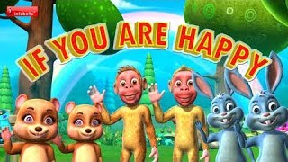 If You Happy And You Know It Clap Your Hands songs with lyrics #abckids #kidspoem #kidscartoon