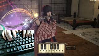 FF14 クガネ 昼《手動楽器演奏》（FFXIV manual bard performance ”Kugane Theme” in HandScreen）