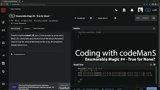 Codewars 8 kyu Enumerable Magic #4 - True for None? Javascript