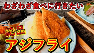 【絶品アジフライ】２年前に食べたアジフライが忘れられなくて自宅から２時間以上かけて食べに行きました。#館山 #館山なぎさ食堂 #アジフライ #館山グルメ