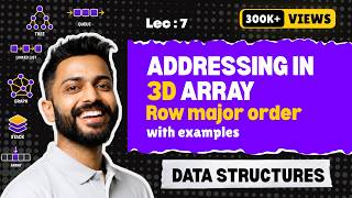 Lec-7: 3D Arrays | Addressing in 3D Arrays | Row Major Order